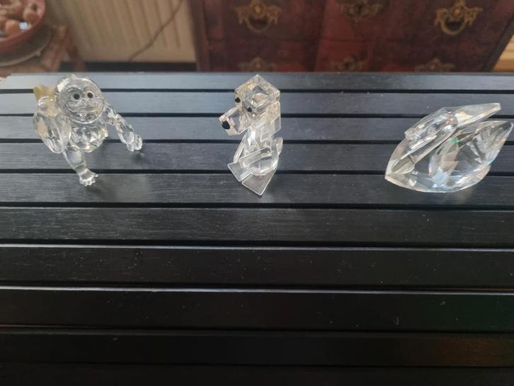 Swarovski Kristallen Beelden Set van 3, Verzamelen, Swarovski, Zo goed als nieuw, Figuurtje, Ophalen of Verzenden