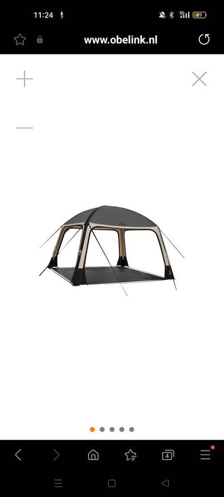 Obelink Air Shelter 365 TC opblaasbare partytent, Caravans en Kamperen, Tenten, Zo goed als nieuw, Ophalen