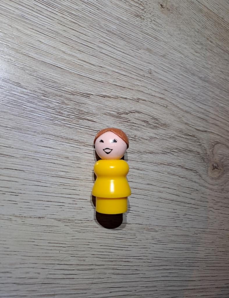 Fisher Price poppetje vintage 1980 speelfiguur vrouw, Kinderen en Baby's, Speelgoed | Poppen, Gebruikt, Overige typen, Ophalen of Verzenden