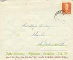 Jorke Kamstra - Bloemist - Makkum - enveloppe - 11.1950? ver, Ophalen of Verzenden, Envelop