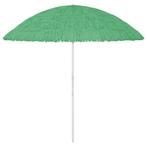 Hawaii Parasols - Groen & Blauw - 3m - Kantelbaar, Kantelbaar, Ophalen of Verzenden, Zo goed als nieuw, 1 tot 2 meter