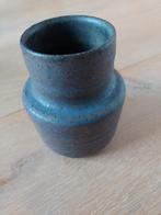 Mobach keramische vaas blauw-zwart geglazuurd, Ophalen of Verzenden