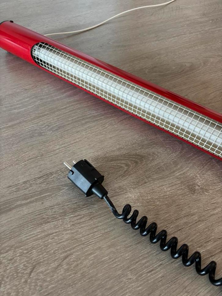 Vintage TL Buis Lamp - Industrieel Design - space age, Huis en Inrichting, Lampen | Hanglampen, Gebruikt, 50 tot 75 cm, Kunststof