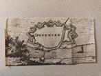 Zeldzame mini gravure Deventer - authentiek 340 jr oud!, Antiek en Kunst, Kunst | Etsen en Gravures, Ophalen of Verzenden