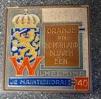 Tegel westraven Wilhelmina  oranje en nederland  blijven een, Antiek en Kunst, Ophalen of Verzenden