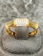 14k Gouden Ring met Zirkonia, Sieraden, Tassen en Uiterlijk, Ringen, Nieuw, Ophalen of Verzenden, 17 tot 18, Met edelsteen