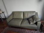 Leolux 2-zits bank - Groene bekleding, goede staat, Ophalen, Gebruikt, 150 tot 200 cm, Tweepersoons