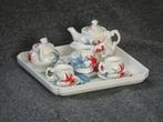 mini theesetje Fine Bone China England., Ophalen of Verzenden, Zo goed als nieuw, Porselein, Compleet servies
