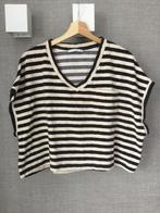 By Bar Tammie slub stripe top M, Ophalen of Verzenden, Zo goed als nieuw, Korte mouw