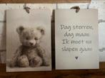 Deco bordje, babykamer, kinderkamer, Kinderen en Baby's, Ophalen of Verzenden, Zo goed als nieuw, Wanddecoratie