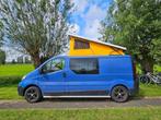 Unieke zelfbouwcamper – Opel Vivaro L2 Crewcab met hefdak, Auto's, Opel, Voorwielaandrijving, Euro 5, Stof, Vivaro