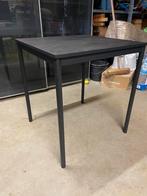 Vierkant tafeltje zwart 67x67 cm, hoogte 76 cm, Ophalen, Zo goed als nieuw
