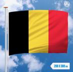 Belgische vlag 200x300cm  nieuw in verpakking, Diversen, Vlaggen en Wimpels, Nieuw, Ophalen of Verzenden