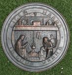 Koperen wandbord "Eigen Haard is Goud Waard", Ophalen