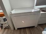 Witte Commode hoogglans met 3 Lades kidsmill alaska babypark, Ophalen, 50 tot 70 cm, Zo goed als nieuw, 75 tot 100 cm