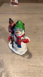 Lemax sneeuwpop voor jn het kerstdorp 31W, Diversen, Kerst, Ophalen of Verzenden, Zo goed als nieuw