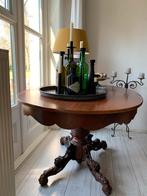 Antieke tafel ovaal hout 135cm  x 100 cm, Antiek en Kunst, Antiek | Meubels | Tafels, Ophalen