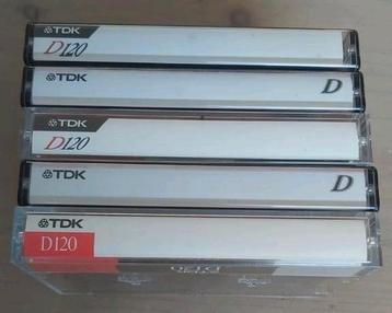 Tdk D-90 cassettebandjes 120 minuten 5 stuks beschikbaar voor biedingen