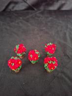 Lemax Poinsettia's  set of 5, Diversen, Kerst, Ophalen of Verzenden, Gebruikt