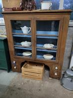 Brocante oude opzetkast bovenkast kast keukenkast, Ophalen