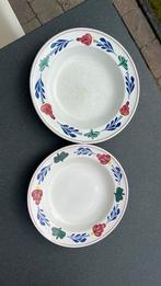Boerebont borden 2 st, Huis en Inrichting, Keuken | Servies, Ophalen of Verzenden, Overige stijlen, Bord(en)