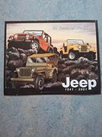 Jeep 60 Years of Tradition metalen wandplaat 1941-2001, Ophalen of Verzenden, Zo goed als nieuw, Auto's