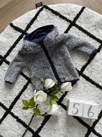 ZGAN blauw fleece Zeeman baby winter jas jasje jack 56 3M, Zeeman, Jongetje of Meisje, Ophalen of Verzenden, Zo goed als nieuw