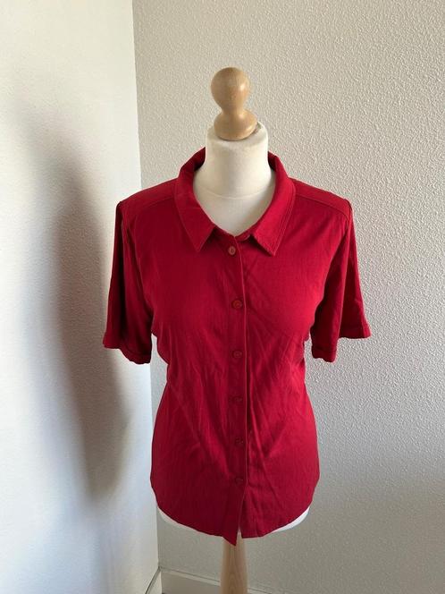 King Louie maat 42 rode zomer blouse top 2208, Kleding | Dames, Blouses en Tunieken, Zo goed als nieuw, Maat 42/44 (L), Rood, Ophalen of Verzenden