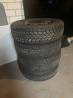 4 winterbanden op stalen velg, Auto-onderdelen, Banden en Velgen, Ophalen, 14 inch, Gebruikt, Banden en Velgen