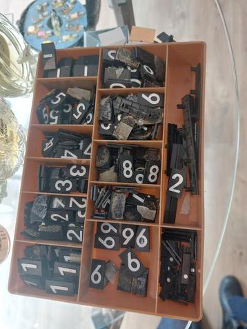 Bakken Letters & Cijfers - Vintage Winkel Inventaris beschikbaar voor biedingen