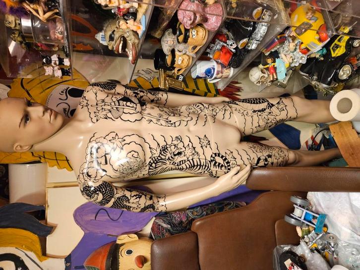 Tattoo paspop, Verzamelen, Overige Verzamelen, Ophalen of Verzenden