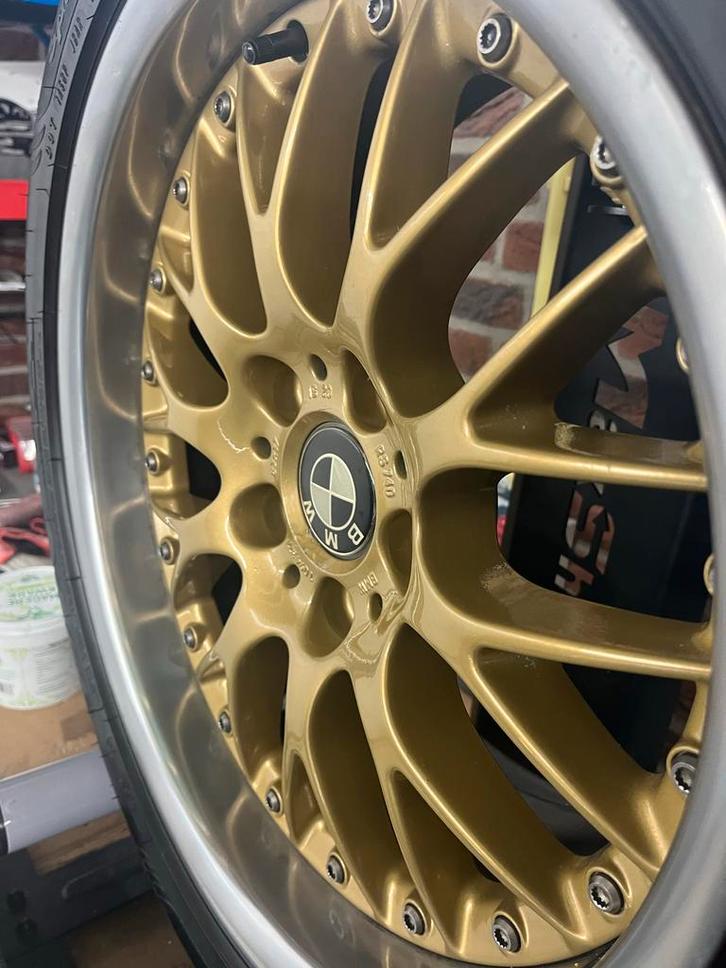 Originele BBS RS740 (BMW Style 42) 8x17  nieuwe Fulda banden, Auto-onderdelen, Banden en Velgen, Banden en Velgen, Zomerbanden