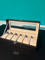 Zwarte Horlogedoos - Nieuw!, Sieraden, Tassen en Uiterlijk, Overige Accessoires, Ophalen of Verzenden, Nieuw
