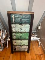 Kastje vintage look, Huis en Inrichting, Ophalen, Minder dan 50 cm, Gebruikt, 5 laden of meer