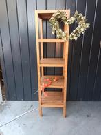 Ikea Molger rek stellingkast badkamer kast hout, Ophalen, (Half)hoge kast, 50 tot 100 cm, Zo goed als nieuw