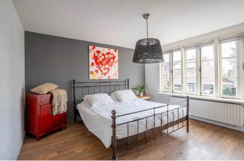 Stijlvol metalen 2-persoonsbed (incl.verstelbare lattenbodem, Huis en Inrichting, Slaapkamer | Bedden, Gebruikt, Tweepersoons