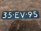 Oude blauwe nummerplaat, Verzamelen, Ophalen of Verzenden, Gebruikt, Auto's