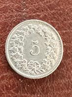 munt 5 Rappen Helvetica 1946B, Ophalen of Verzenden, Overige landen, Losse munt