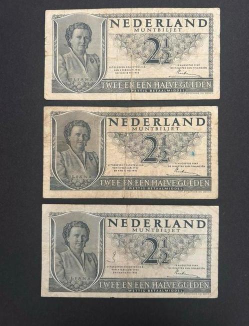 2½ gulden biljet 1949 Koningin Juliana., Postzegels en Munten, Bankbiljetten | Nederland, Ophalen of Verzenden
