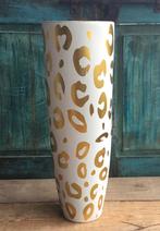 PTMD bloempot Marly wit/goudkleurig 60cm, Ophalen, Nieuw, Wit