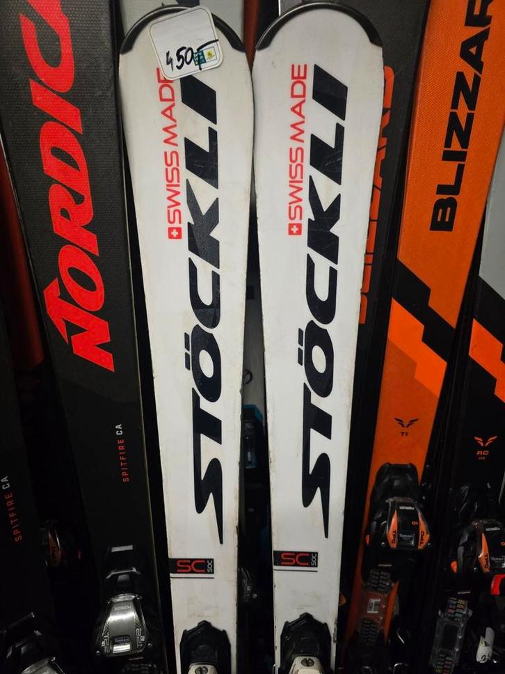156cm STOCKLI LASER SC NP1550 SWISS VOOR KENNERS, Sport en Fitness, Skiën en Langlaufen, Gebruikt, Ski's, Skiën, Overige merken