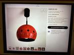 Space age rood geëmailleerde hanglamp € 50,00., Huis en Inrichting, Lampen | Hanglampen, Overige materialen, Vintage, Ophalen of Verzenden