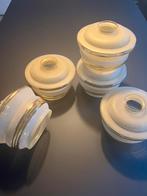 Set 5 vintage lampenkappen, Antiek en Kunst, Antiek | Lampen, Ophalen of Verzenden