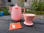 Vintage Melitta Koffiekan + Filter Roos, Nieuwstaat, Huis en Inrichting, Ophalen of Verzenden, Nieuw