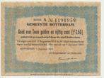 Rotterdam 2,5 gulden 1914 Noodgeld, Postzegels en Munten, Bankbiljetten | Nederland, Ophalen of Verzenden, 2½ gulden, Los biljet