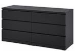 IKEA Malm Ladekast - Zwartbruin, Ophalen, Kunststof, 100 tot 150 cm, 5 laden of meer