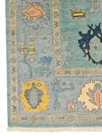 Handmade oriental wool Ushak carpet floral! NEW! 274x374cm, Persian Perzisch vintage oosters hype, Crème, Ophalen of Verzenden