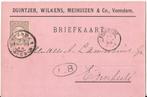 VEENDAM 1898 DUINTJER , WILKENS , MEIHUIZEN & Co, Ophalen of Verzenden, Voor 1920, Gelopen, Groningen