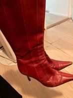 Karen Millen rode laarzen leer 38, Ophalen of Verzenden, Zo goed als nieuw, Rood