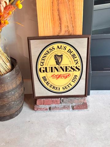 Guinness Reclamespiegel Barspiegel Vintage beschikbaar voor biedingen